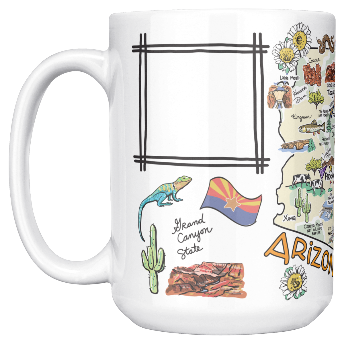 Arizona 15oz White Mug