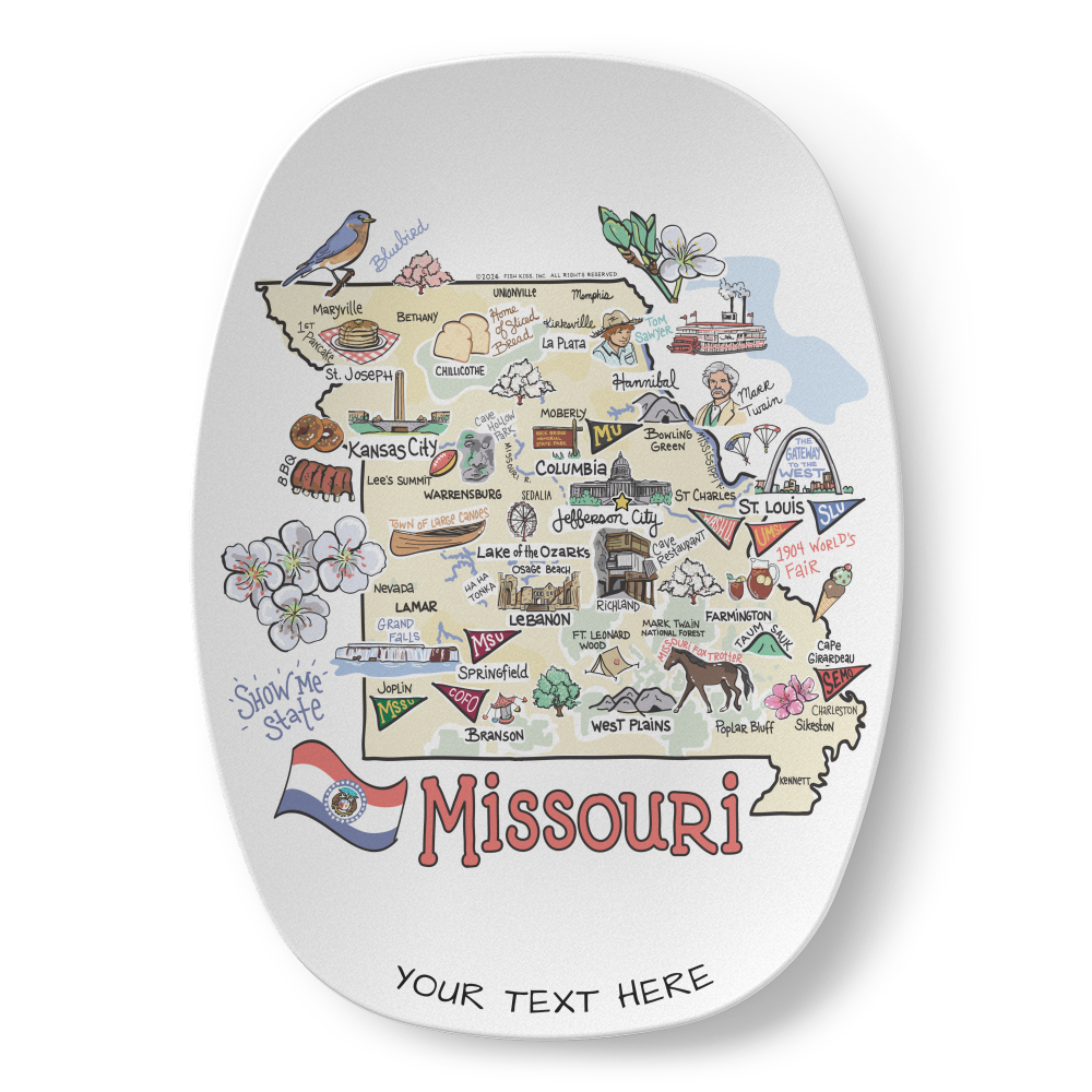 Missouri Map Platter