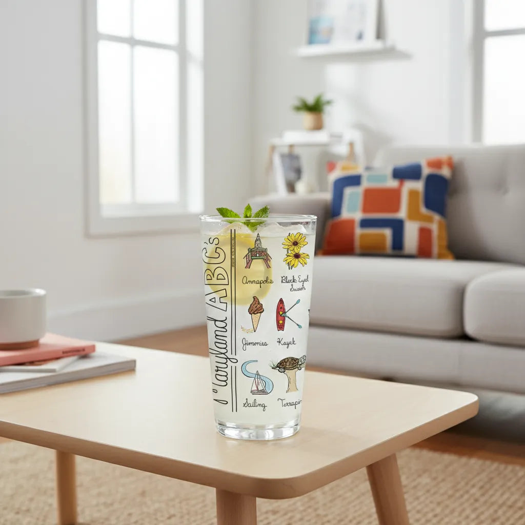 Maryland Alphabet Glass
