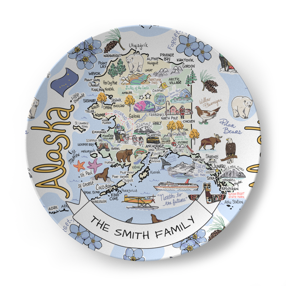 Custom Alaska Plate