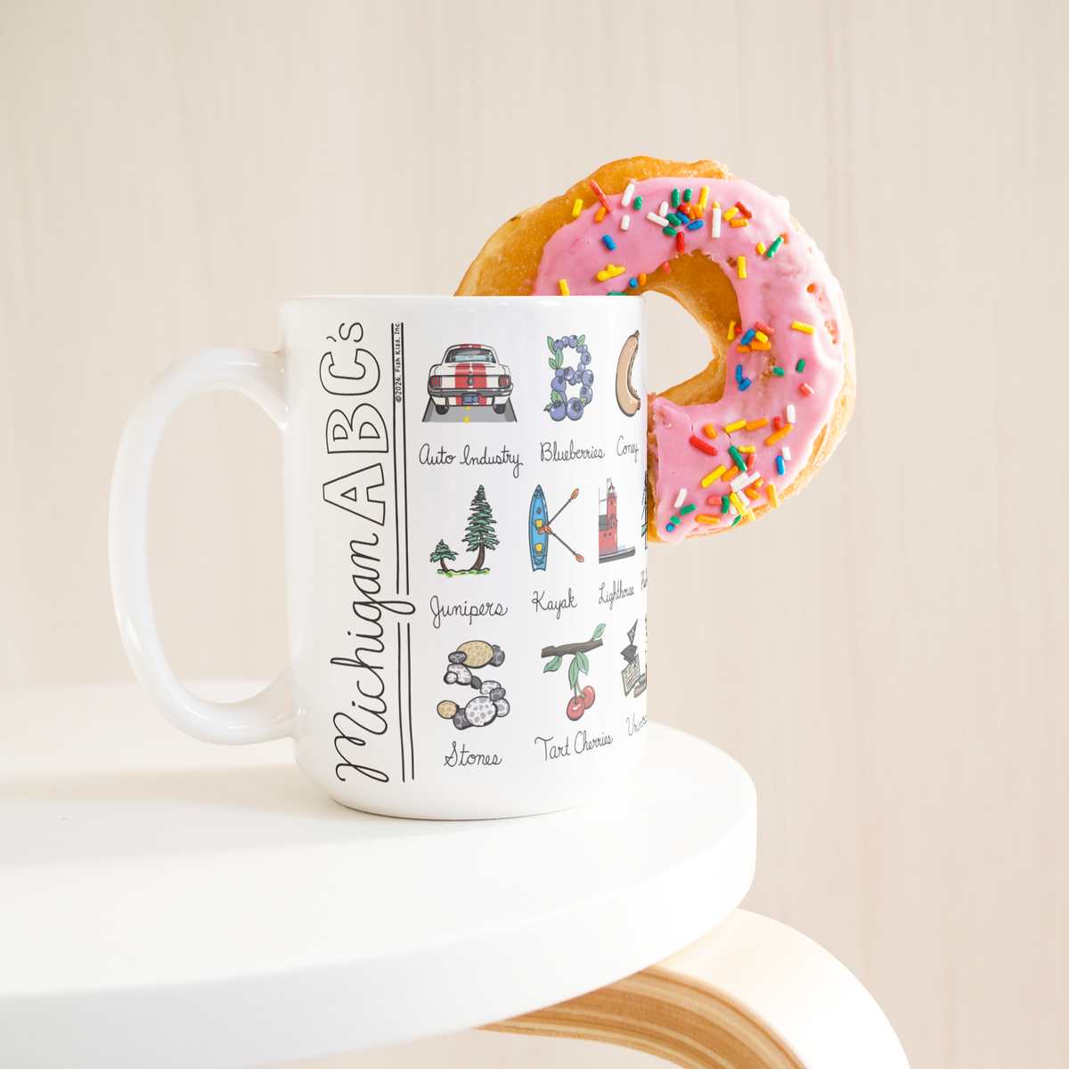 State Alphabet 15oz White Mug