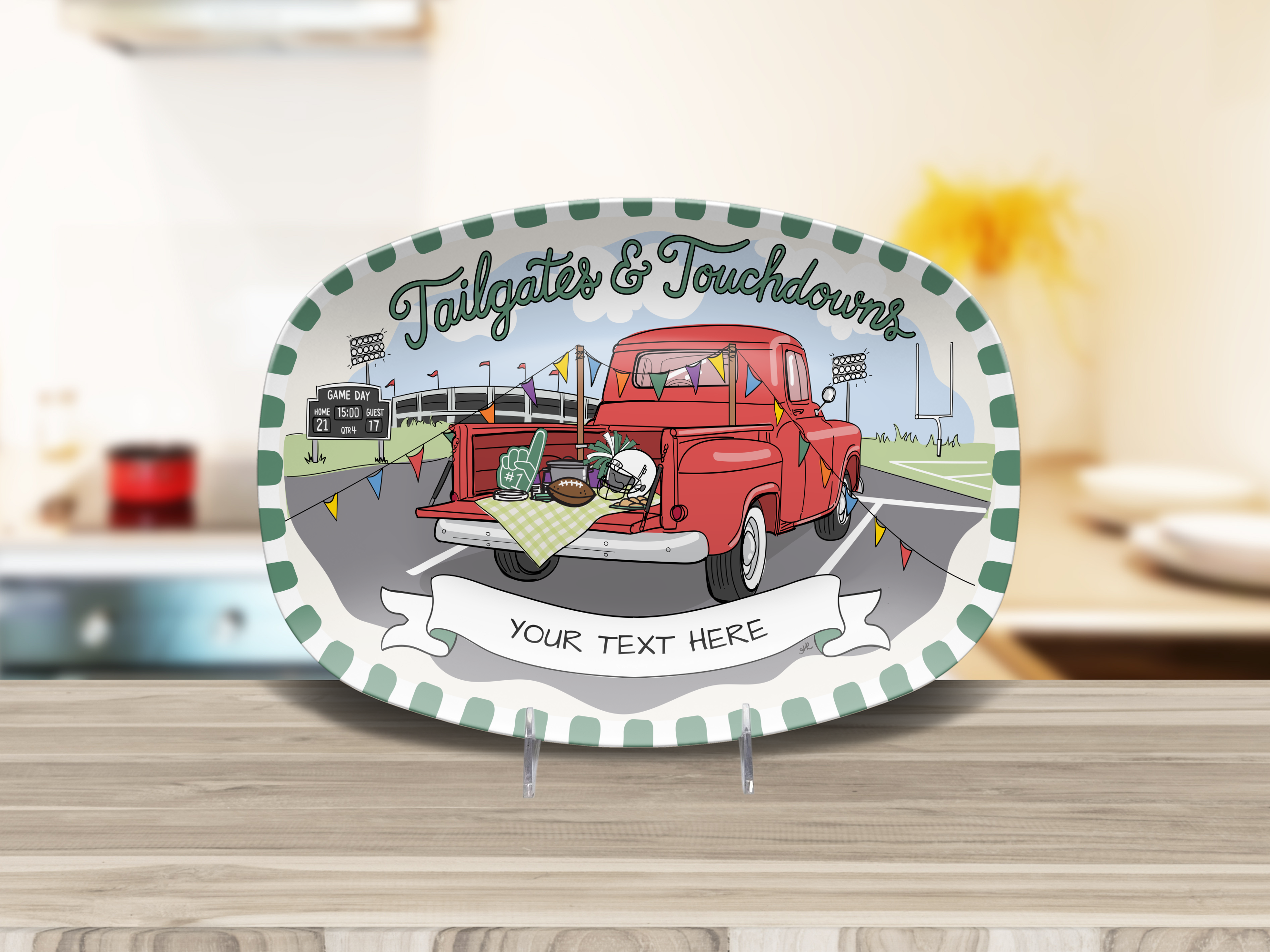 Tailgates & Touchdowns Platter
