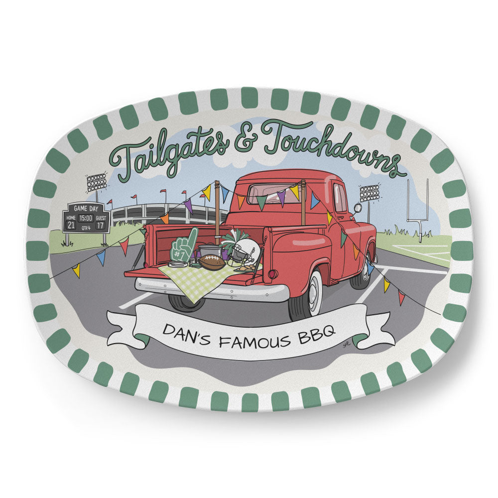 Tailgates & Touchdowns Platter
