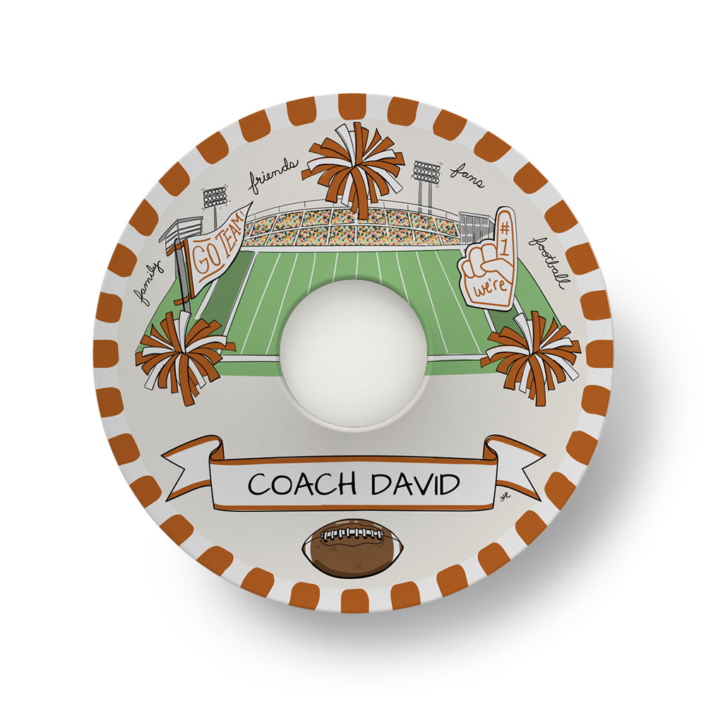 Our Game Day Crew Tailgate Plate - Burnt Orange