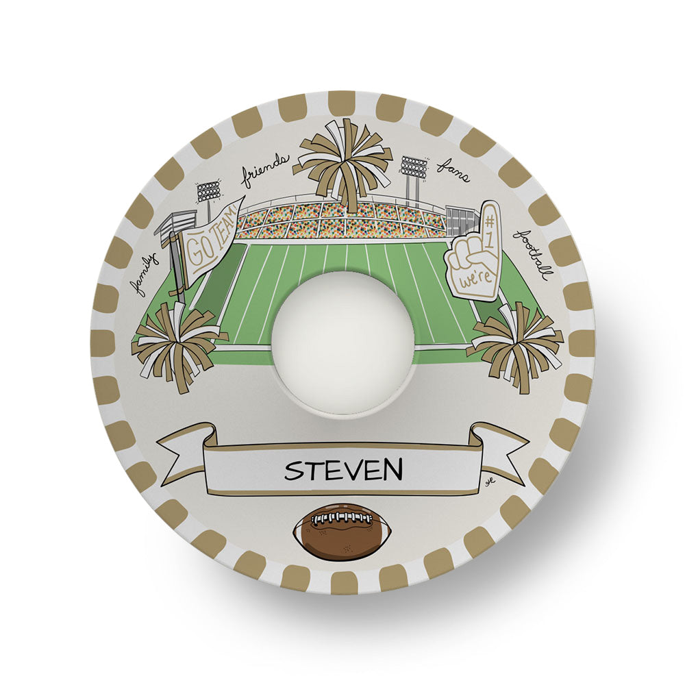 Our Game Day Crew Tailgate Plate - Gold