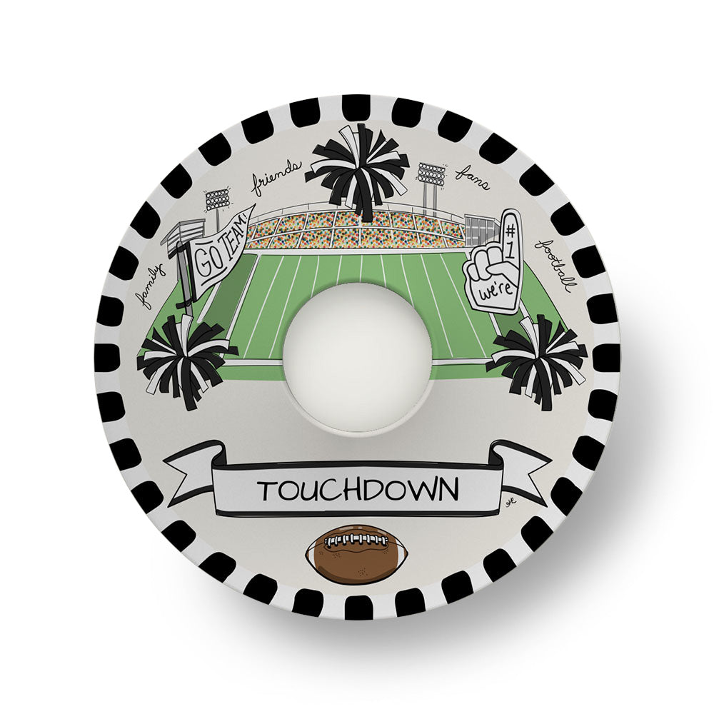 Our Game Day Crew Tailgate Plate - Black