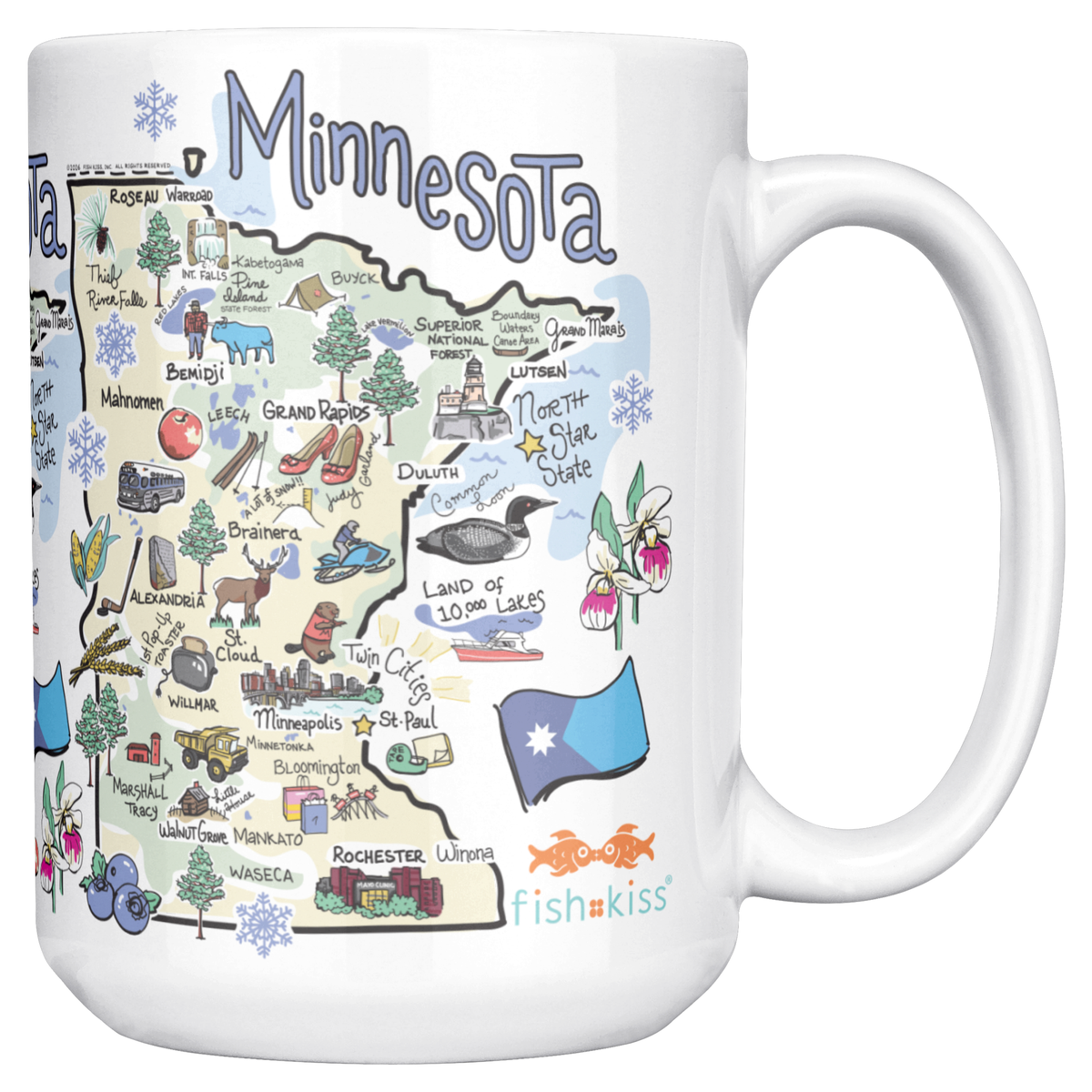 Minnesota 15oz White Mug