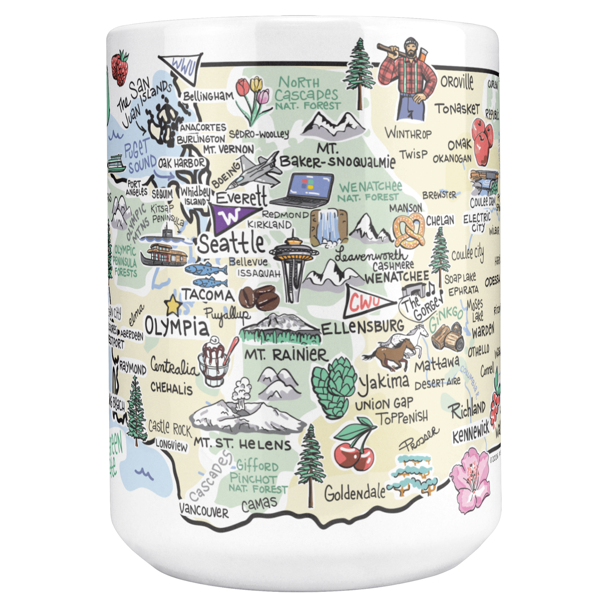 Washington 15oz White Mug
