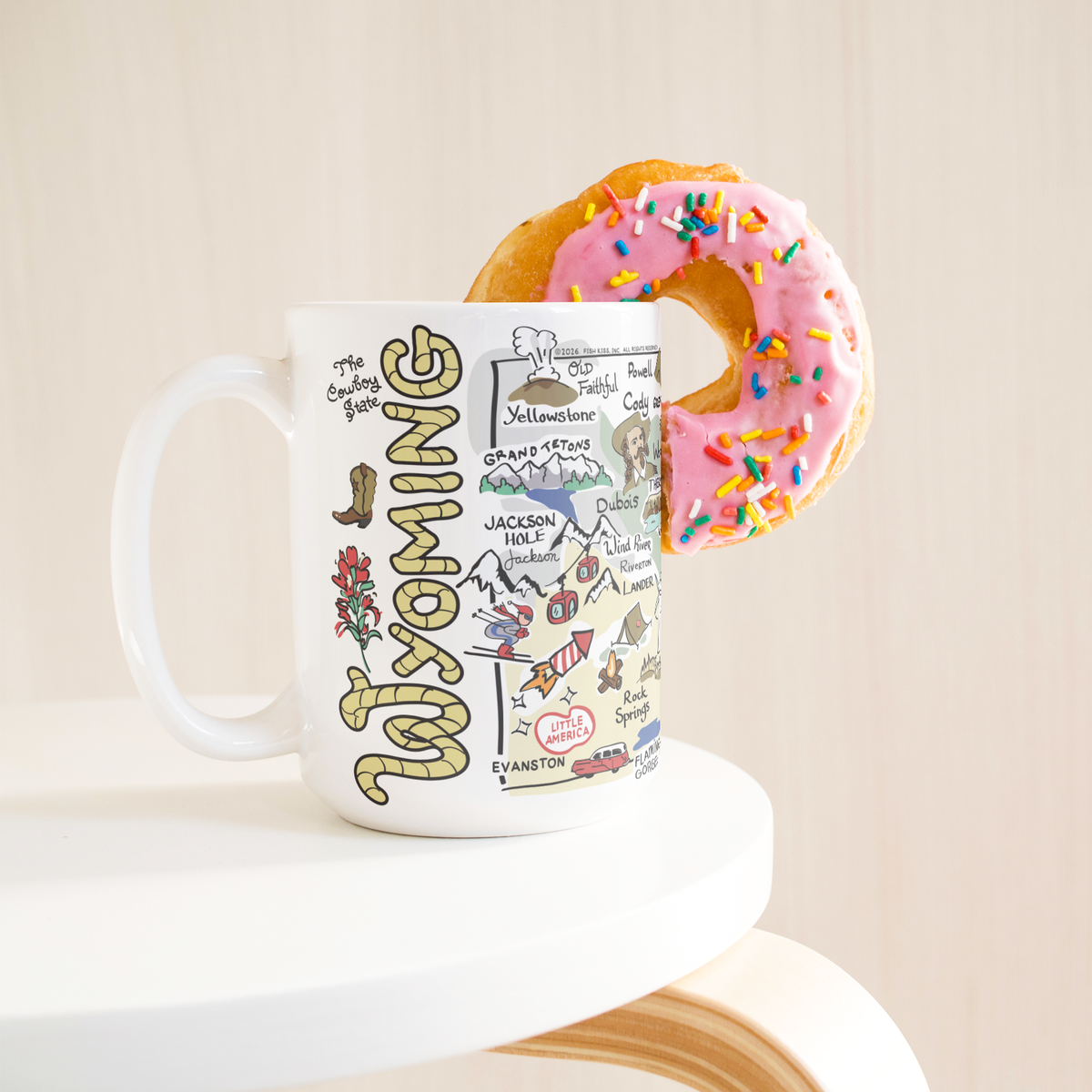Wyoming 15oz White Mug