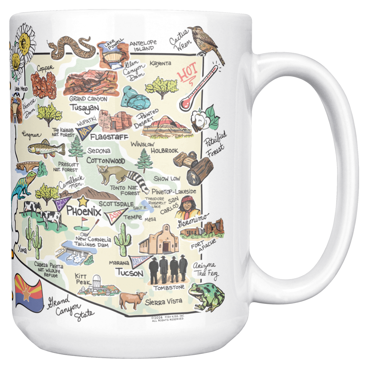 Arizona 15oz White Mug