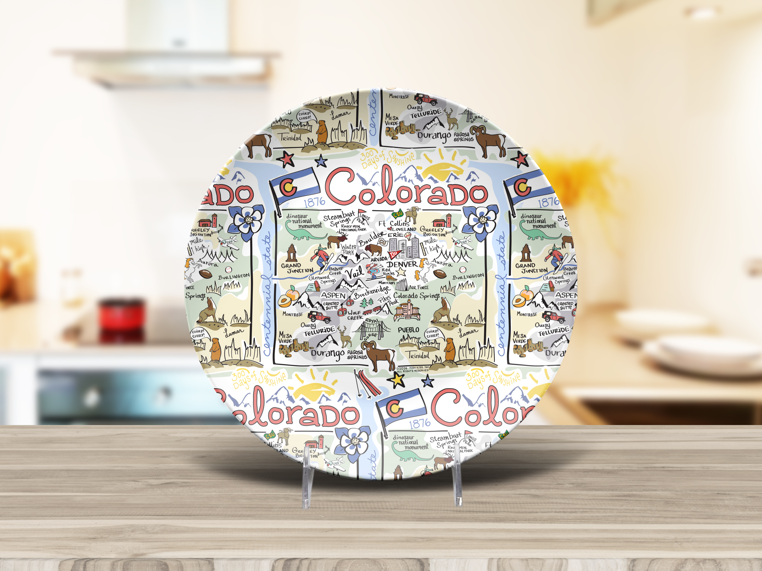 Colorado Map Plate