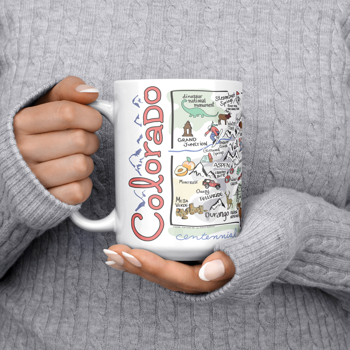 Colorado 15oz White Mug