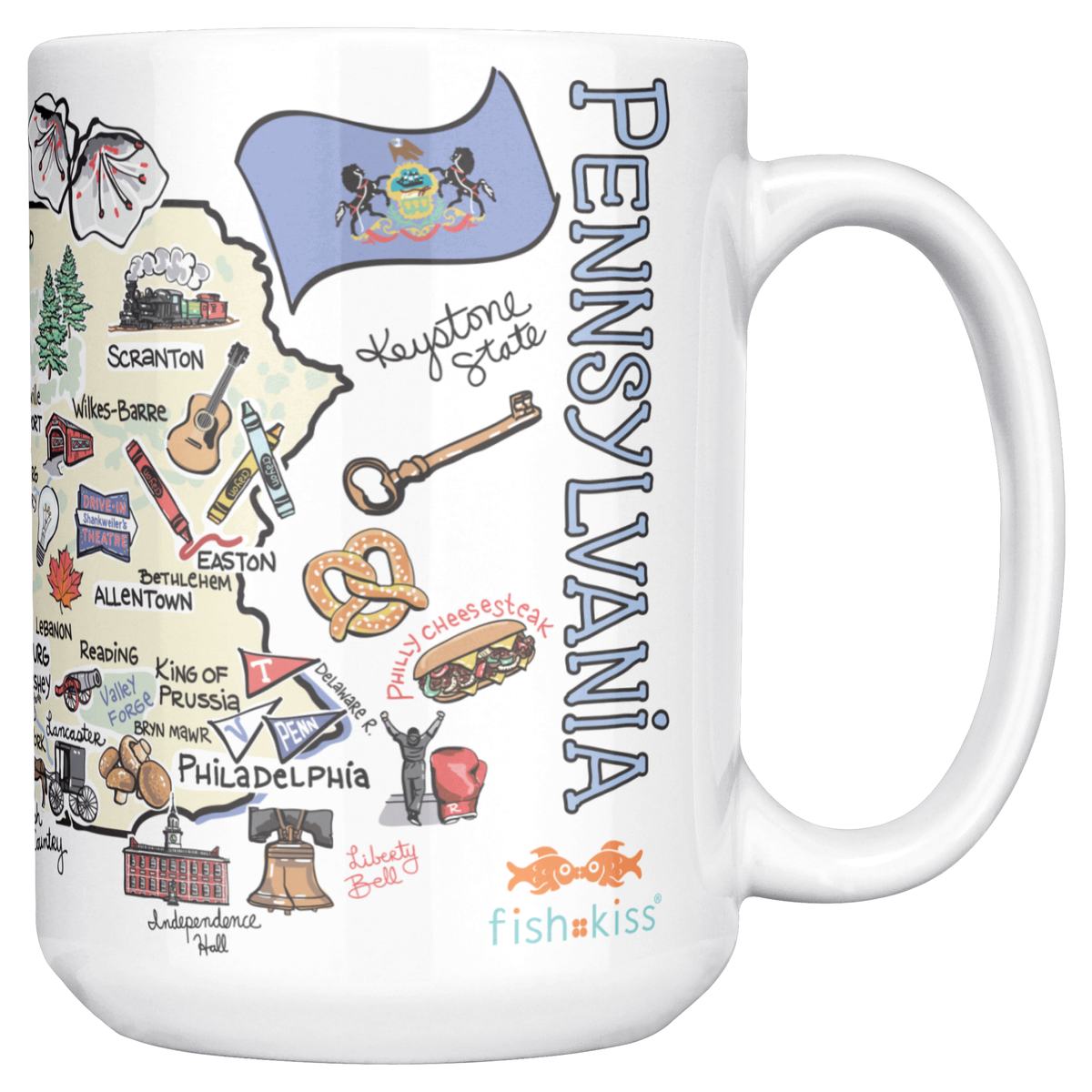 Pennsylvania 15oz White Mug