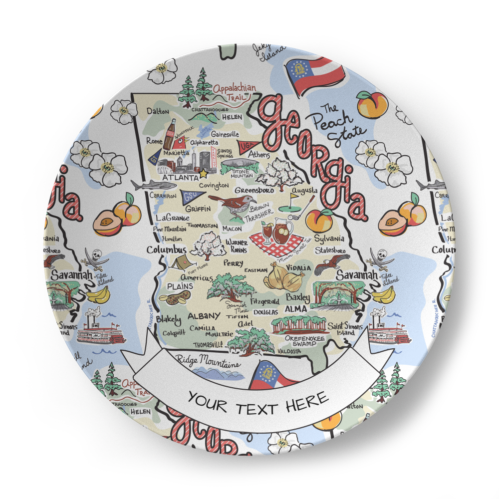 Georgia Map Plate