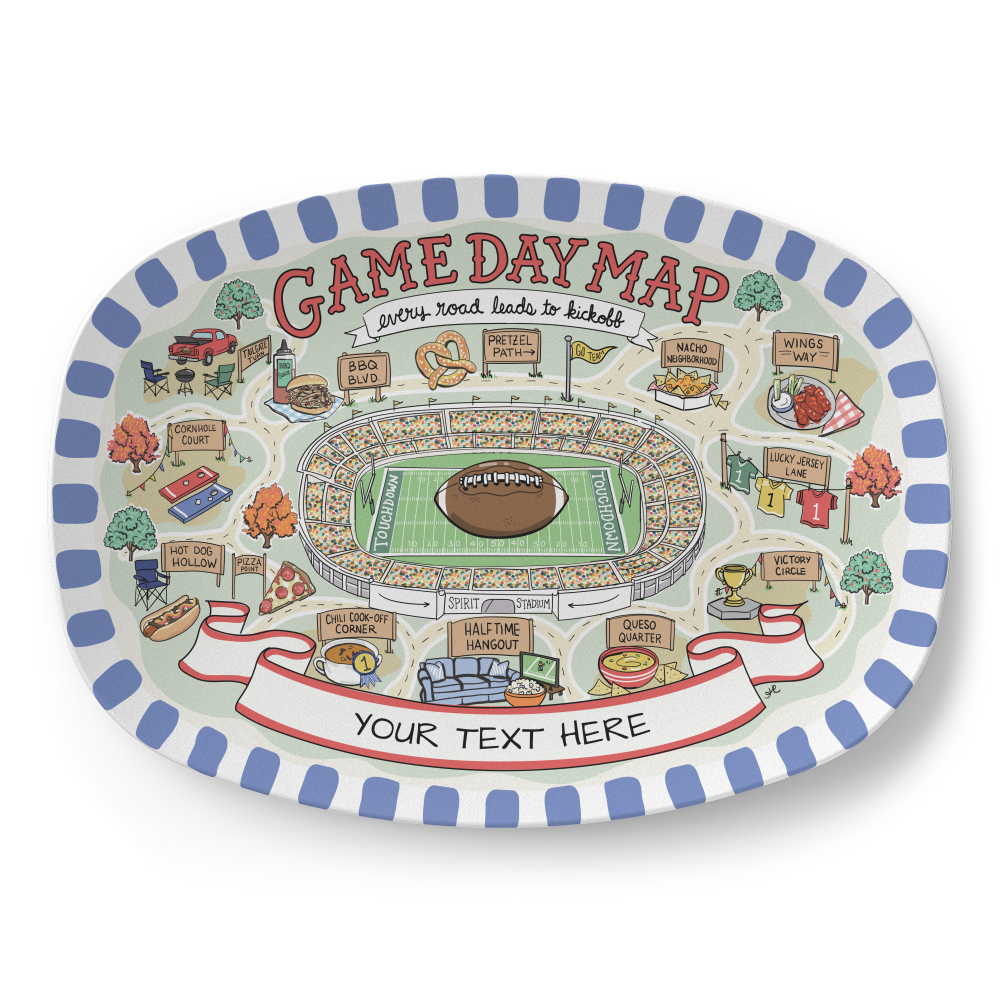 Game Day Map Platter