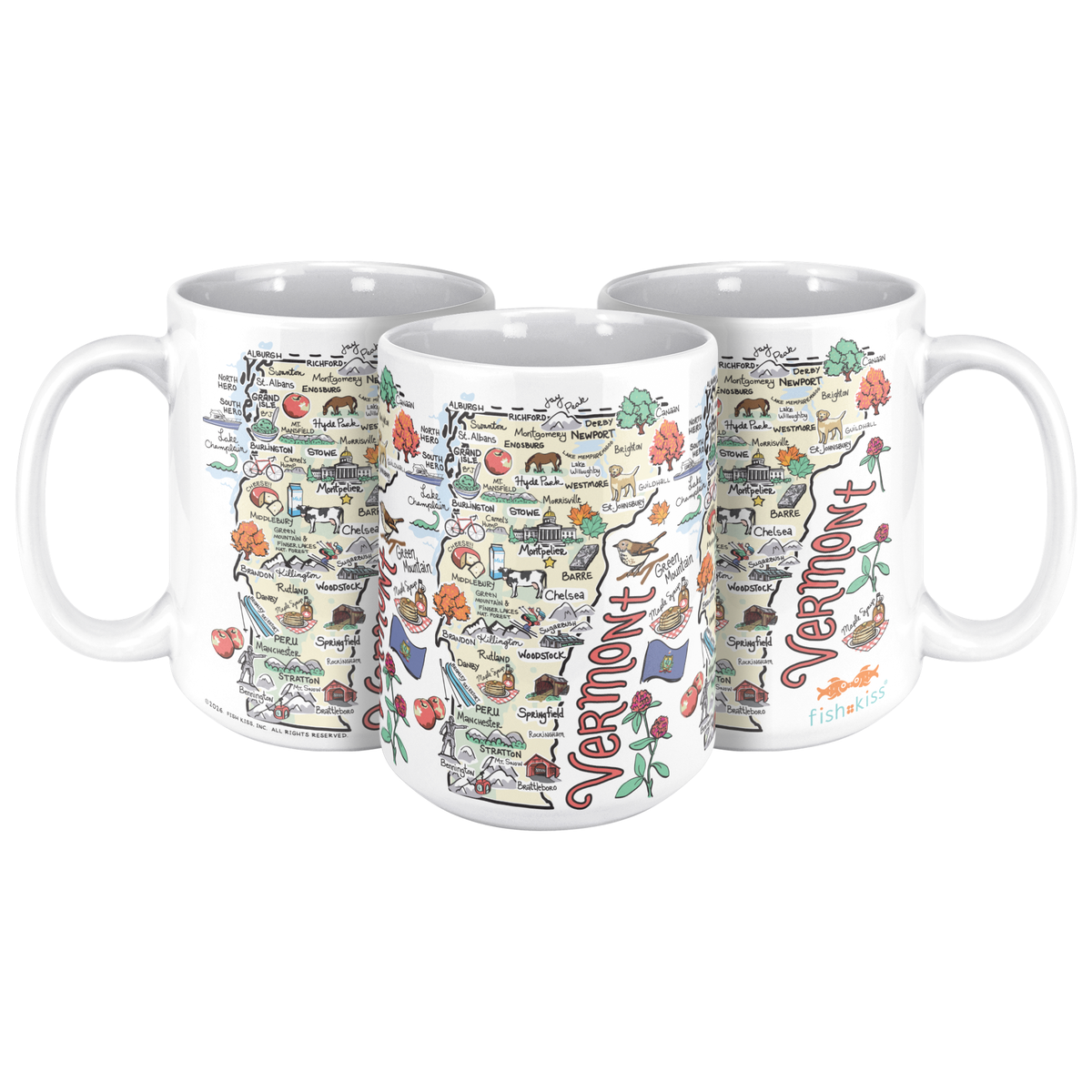 Vermont 15oz White Mug
