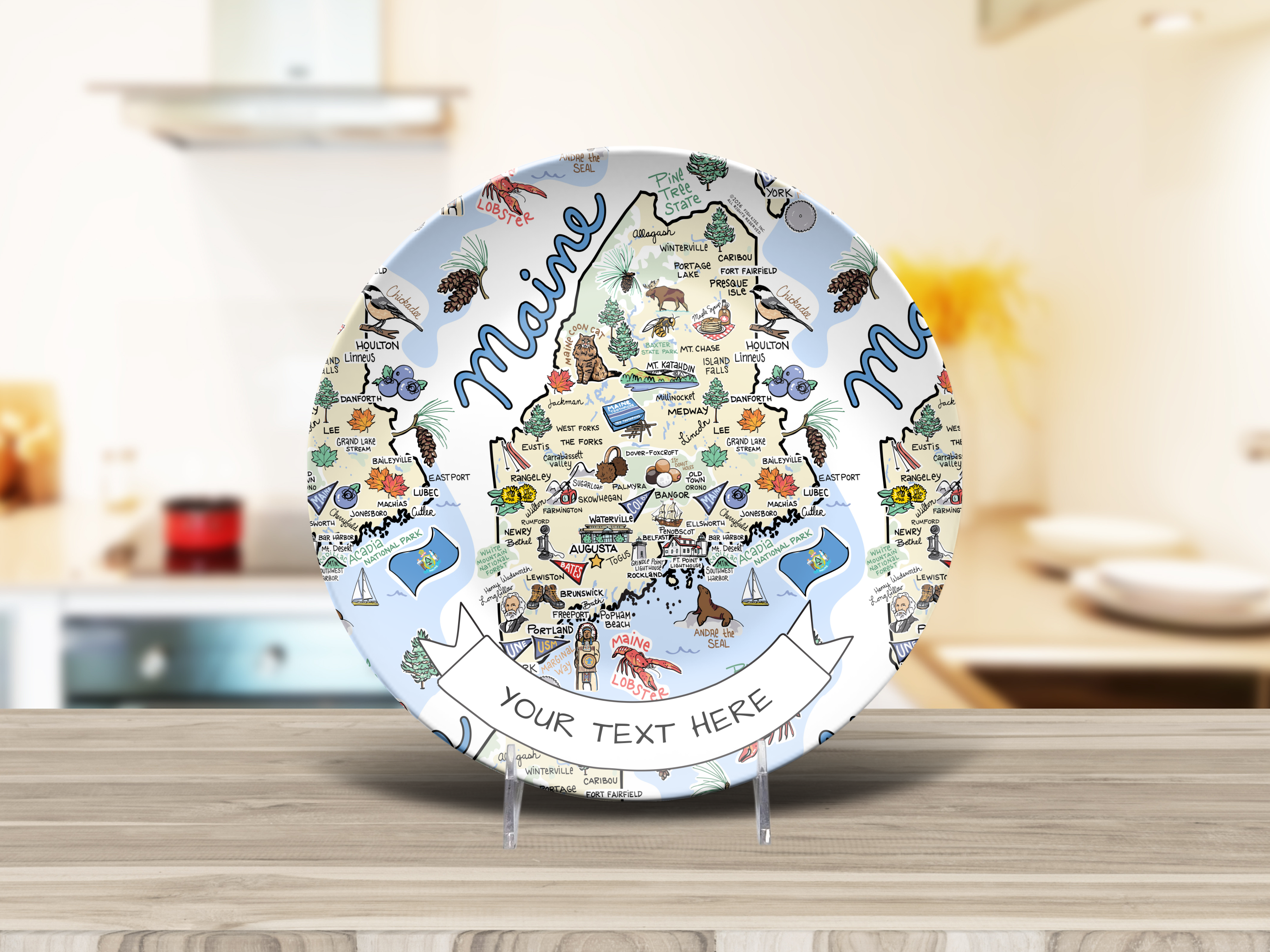 Custom Maine Plate