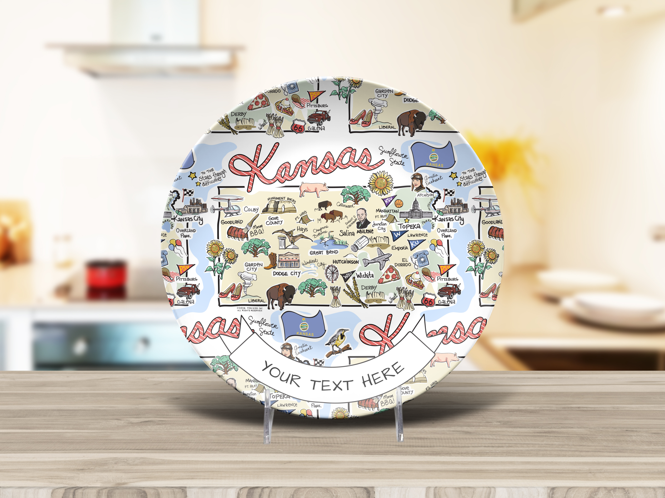 Custom Kansas Plate