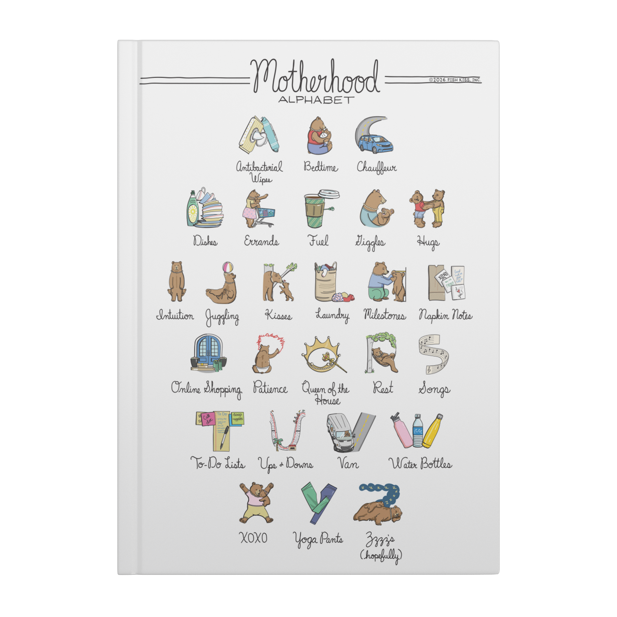 Motherhood Alphabet Hardcover Journal