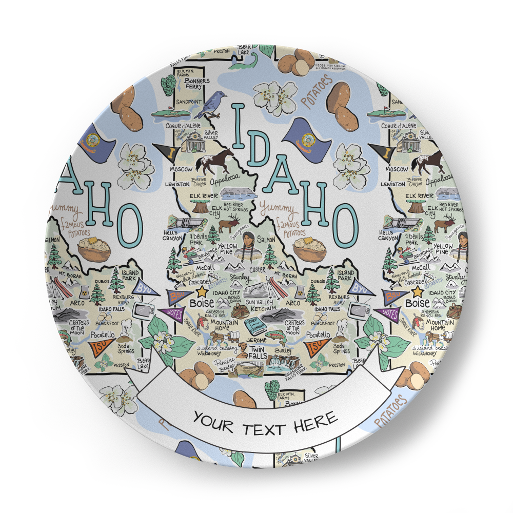 Idaho Map Plate