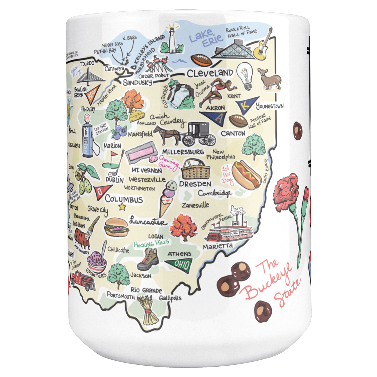 Ohio 15oz White Mug