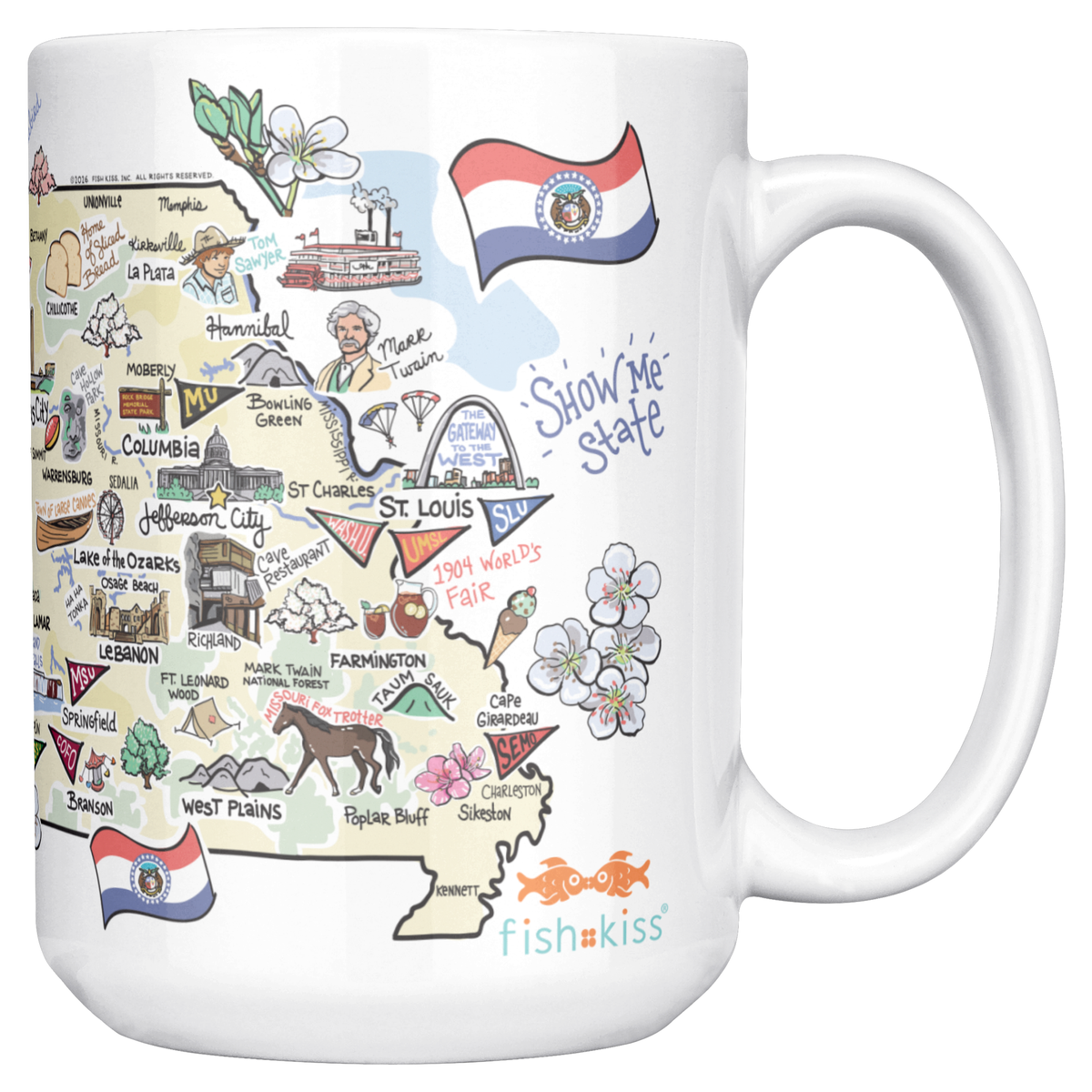 Missouri 15oz White Mug