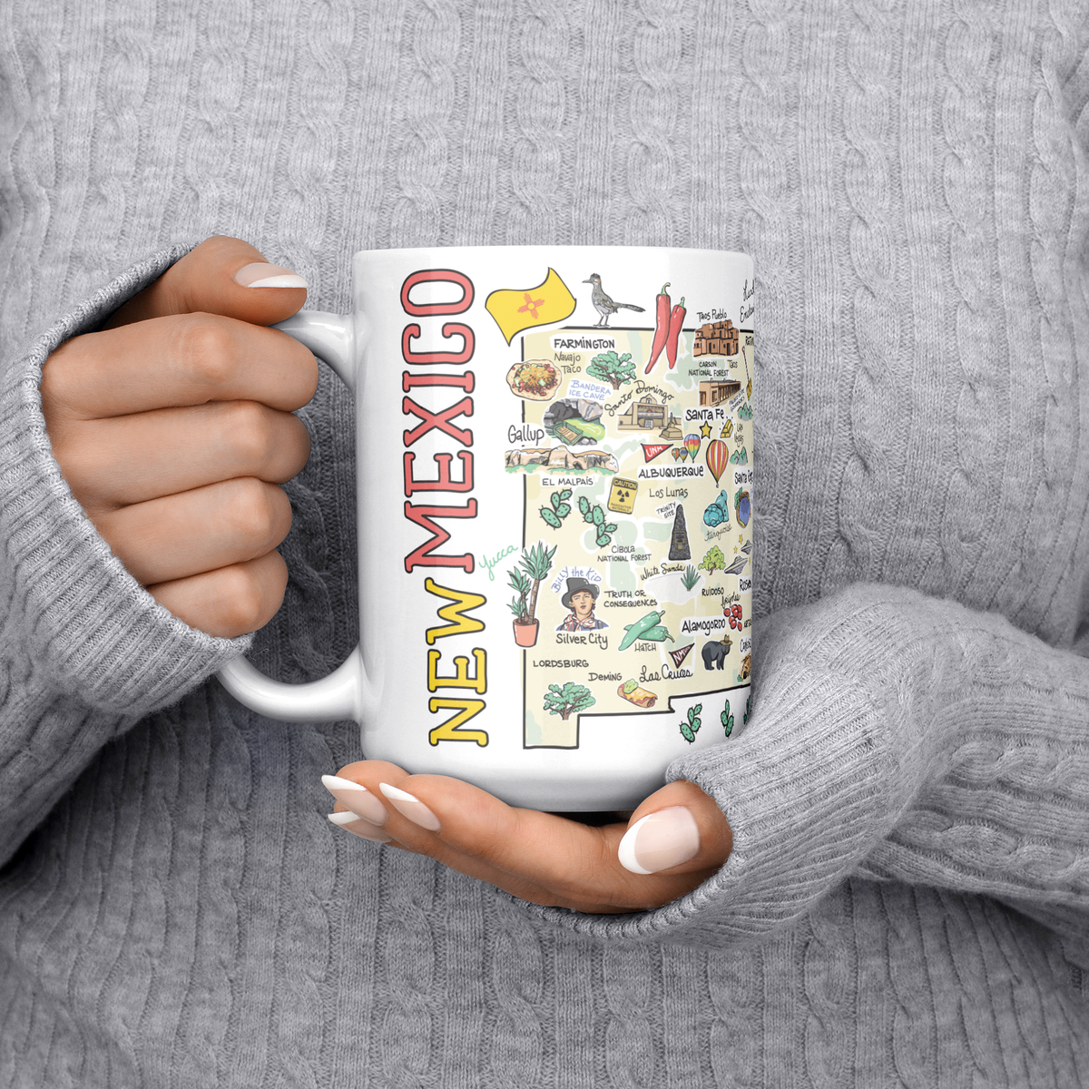 New Mexico 15oz White Mug