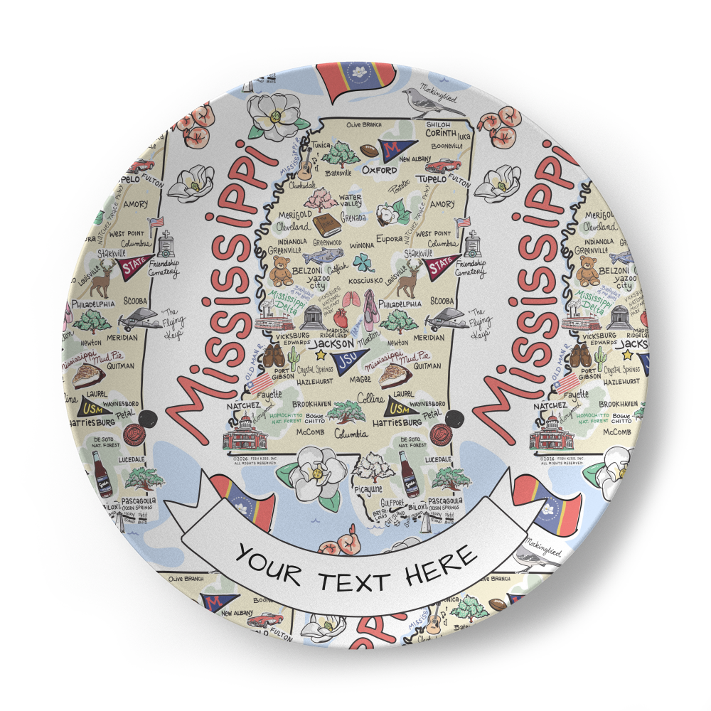 Custom Mississippi Plate