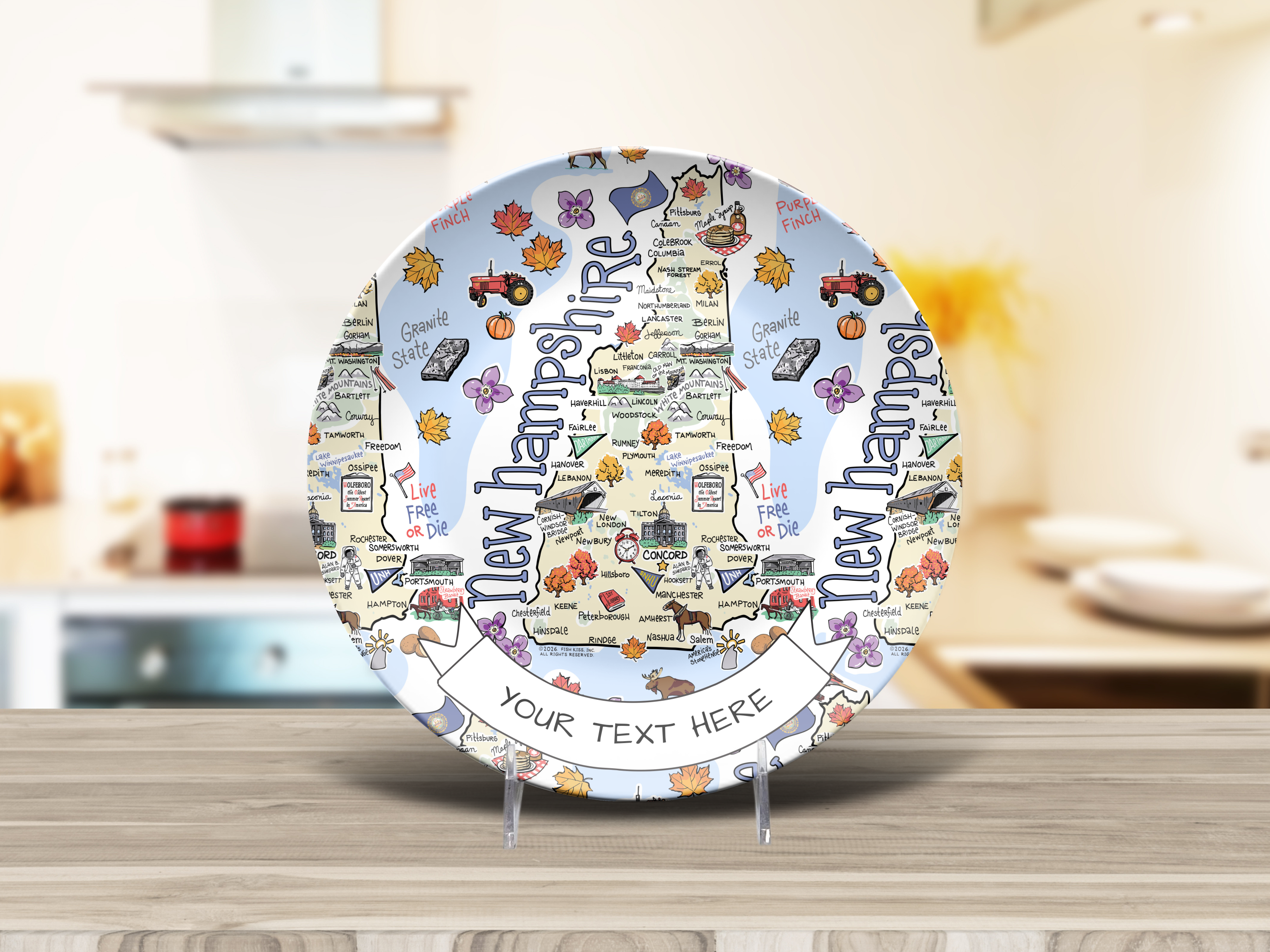 Custom New Hampshire Plate