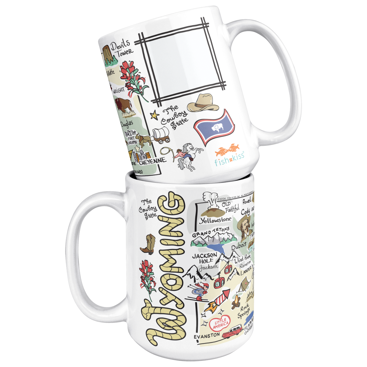 Wyoming 15oz White Mug