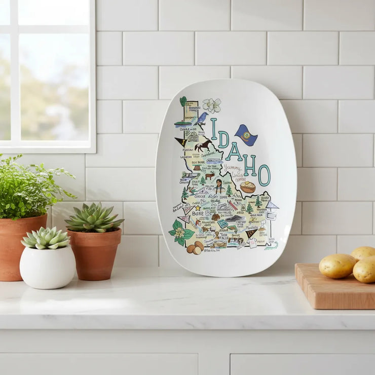 Idaho Map Platter
