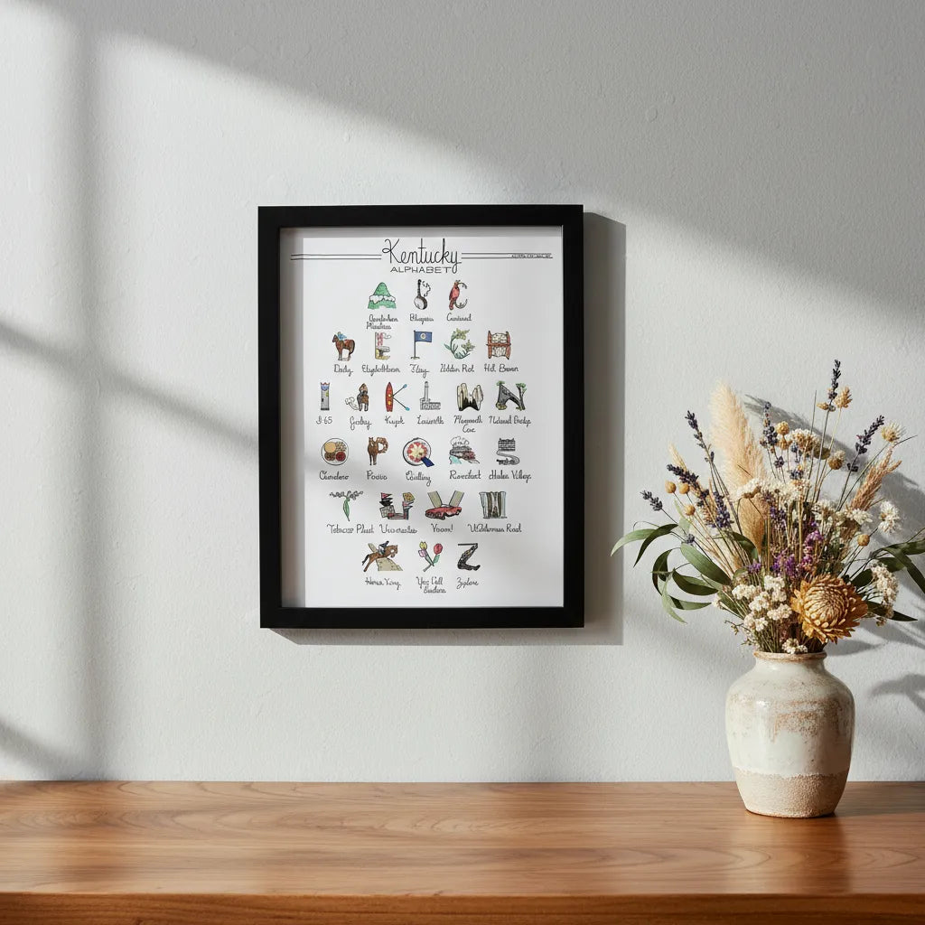 Kentucky Alphabet Art