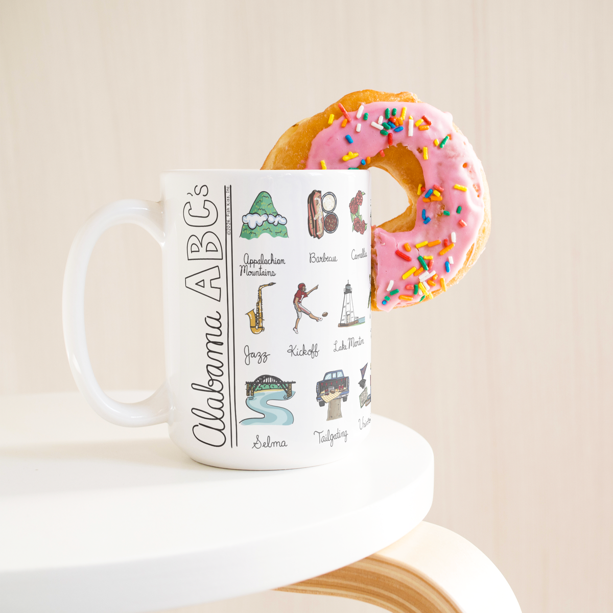 State Alphabet 15oz White Mug