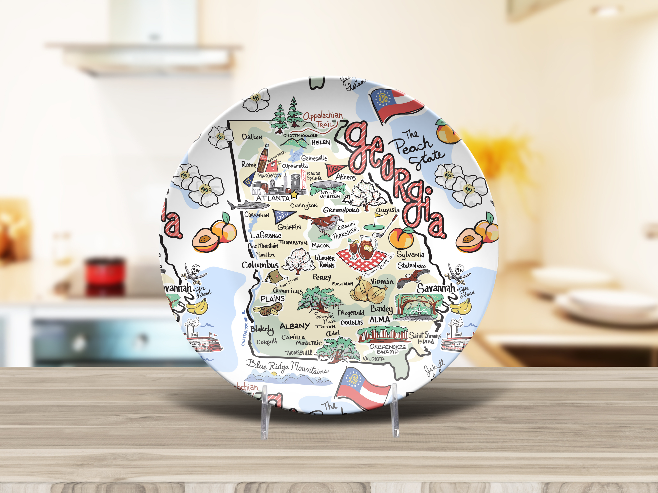Georgia Map Plate