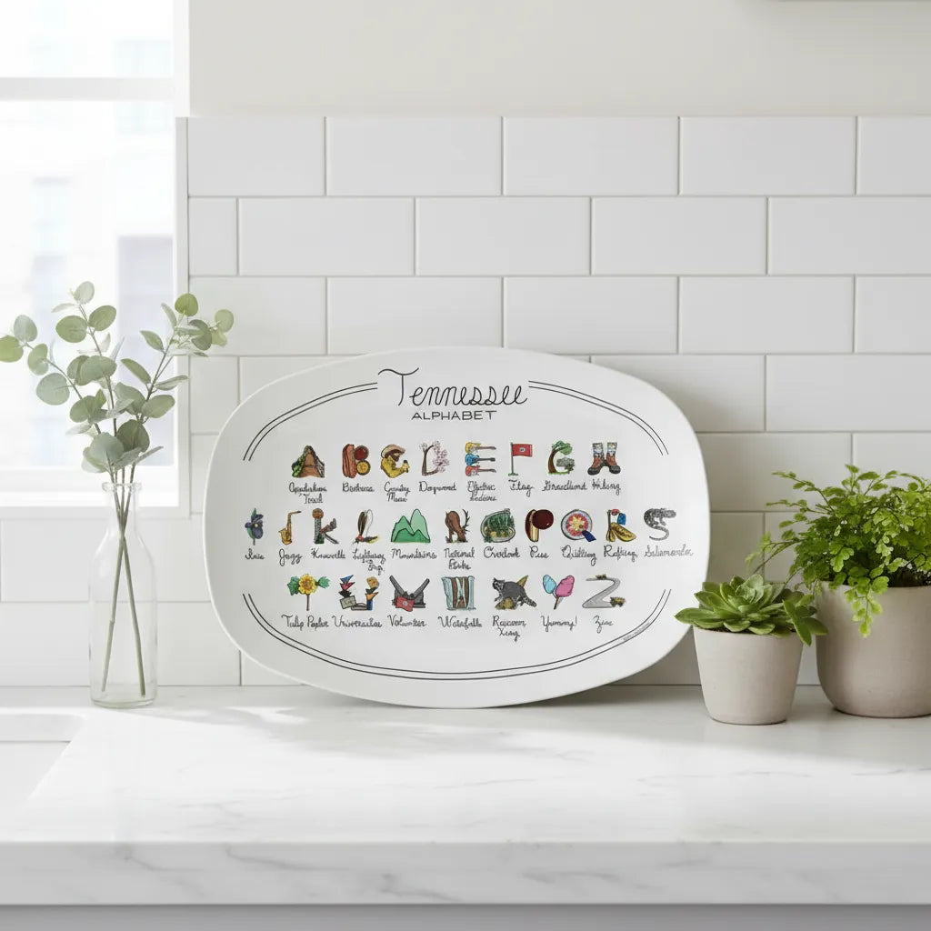 Tennessee Alphabet Platter