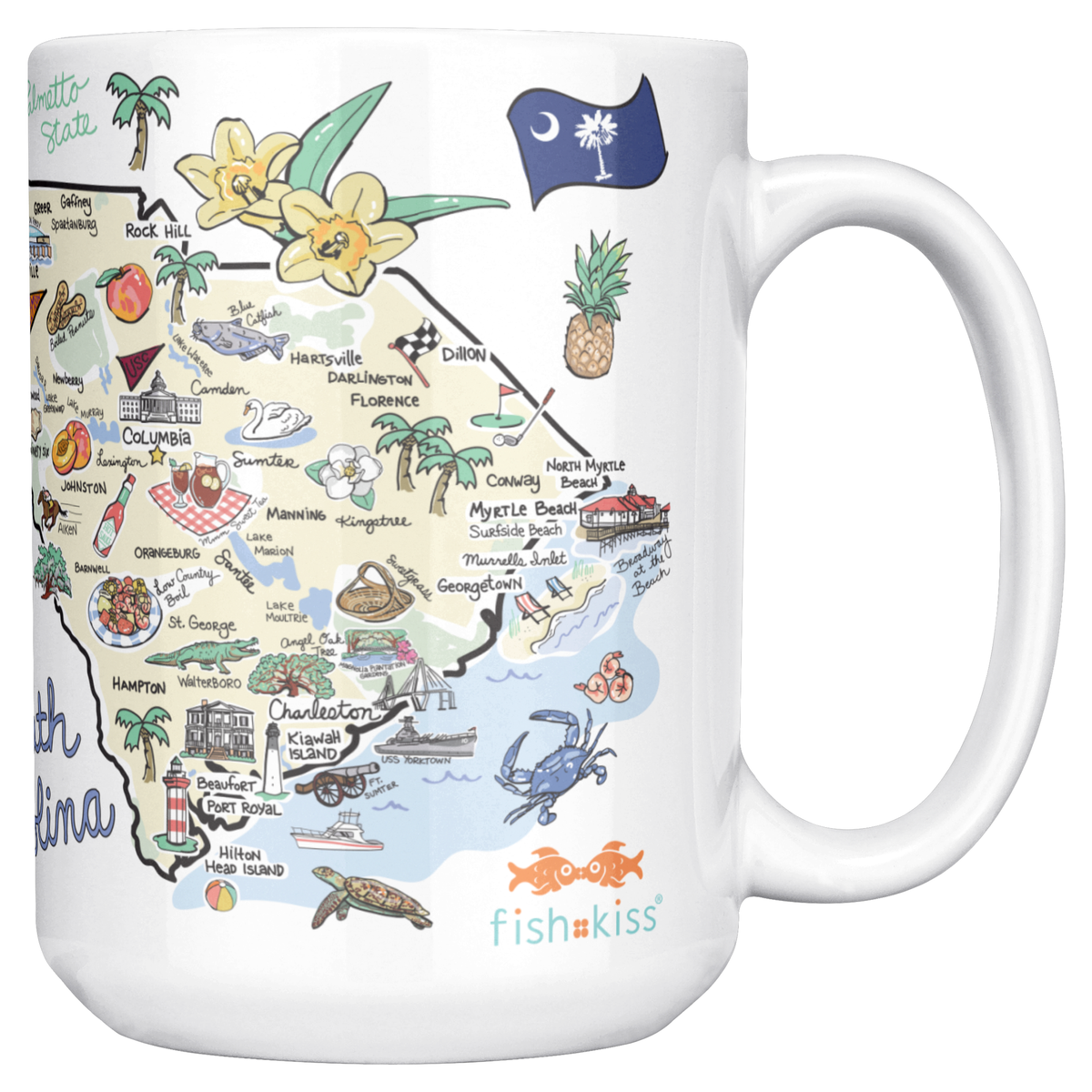 South Carolina 15oz White Mug