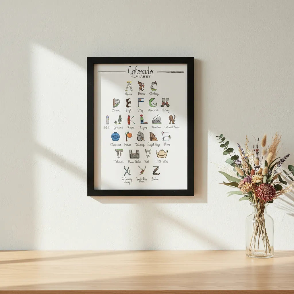 Colorado Alphabet Art