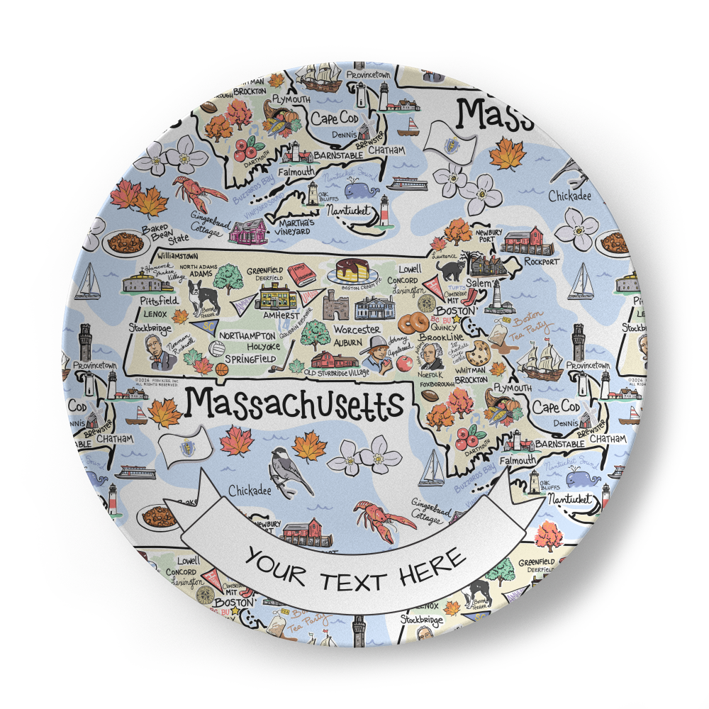 Custom State Map Plate