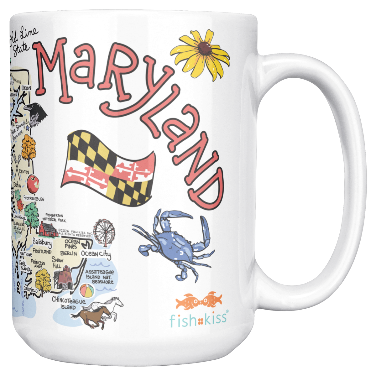 Maryland 15oz White Mug