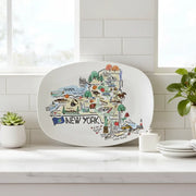 New York Map Platter