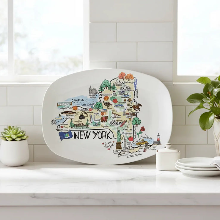 New York Map Platter