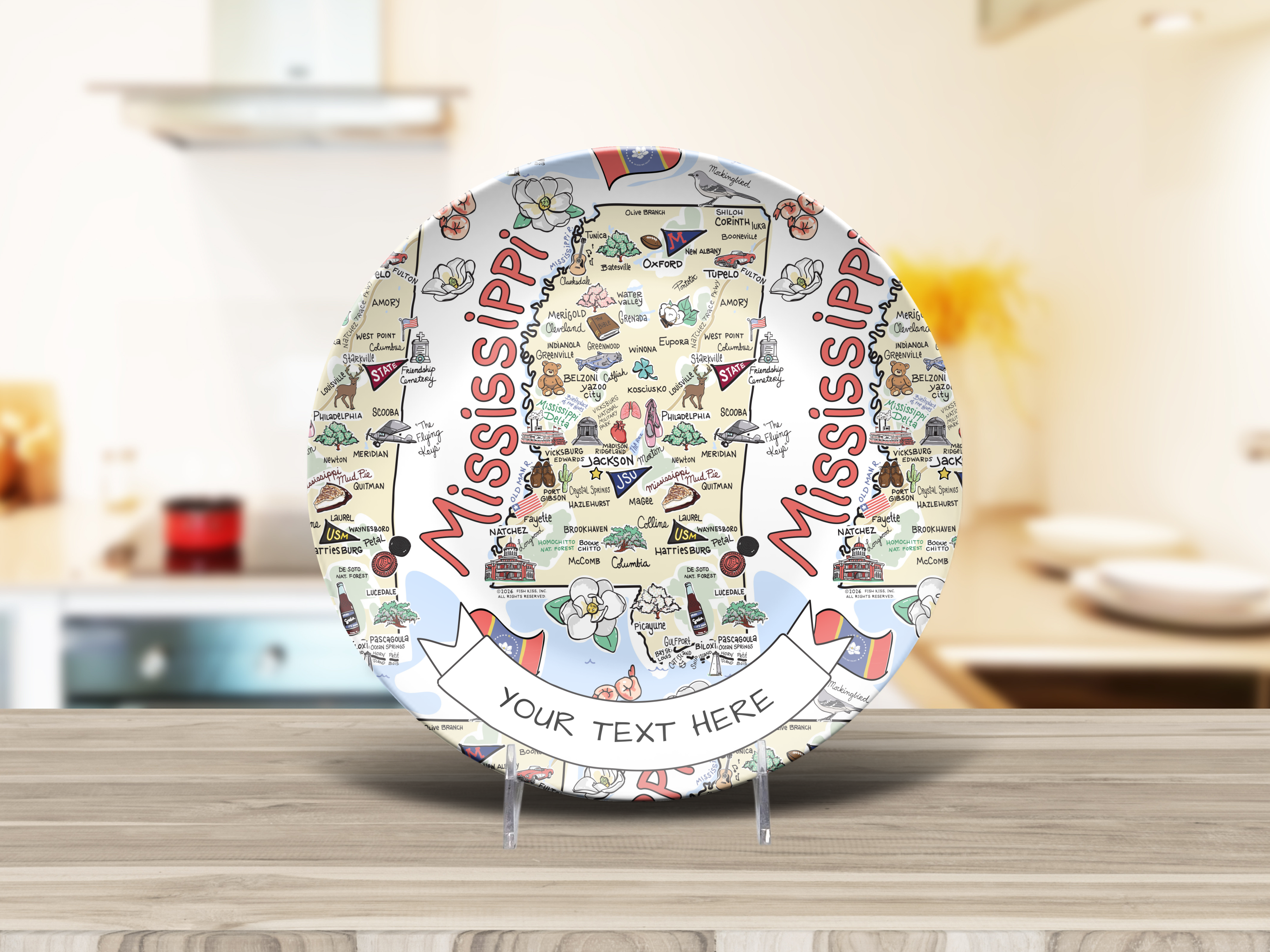 Custom Mississippi Plate