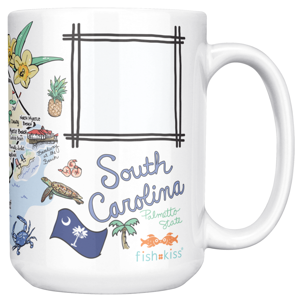 South Carolina 15oz White Mug