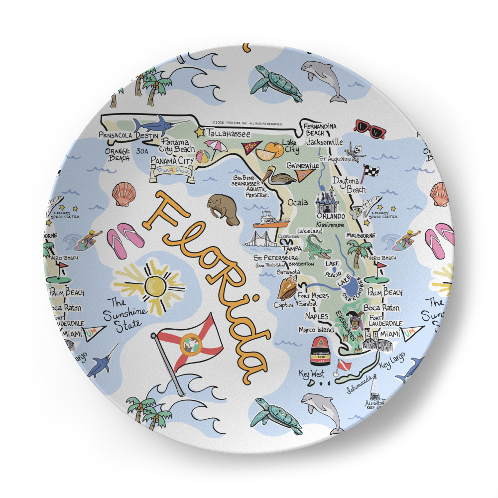 Florida Map Plate