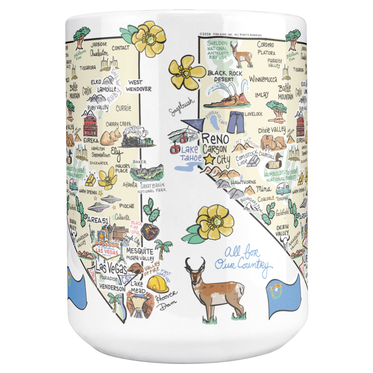 Nevada 15oz White Mug