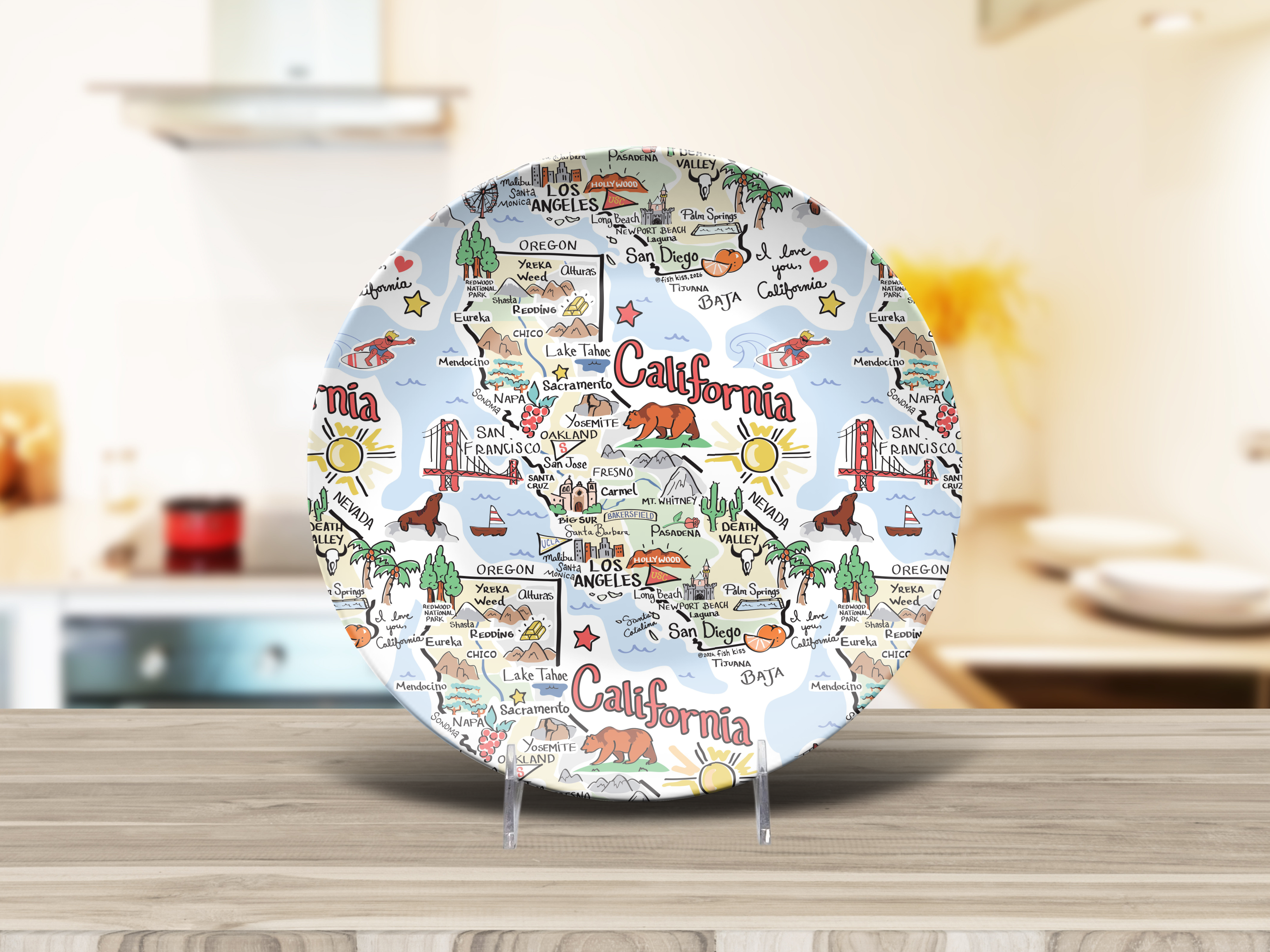 California Map Plate