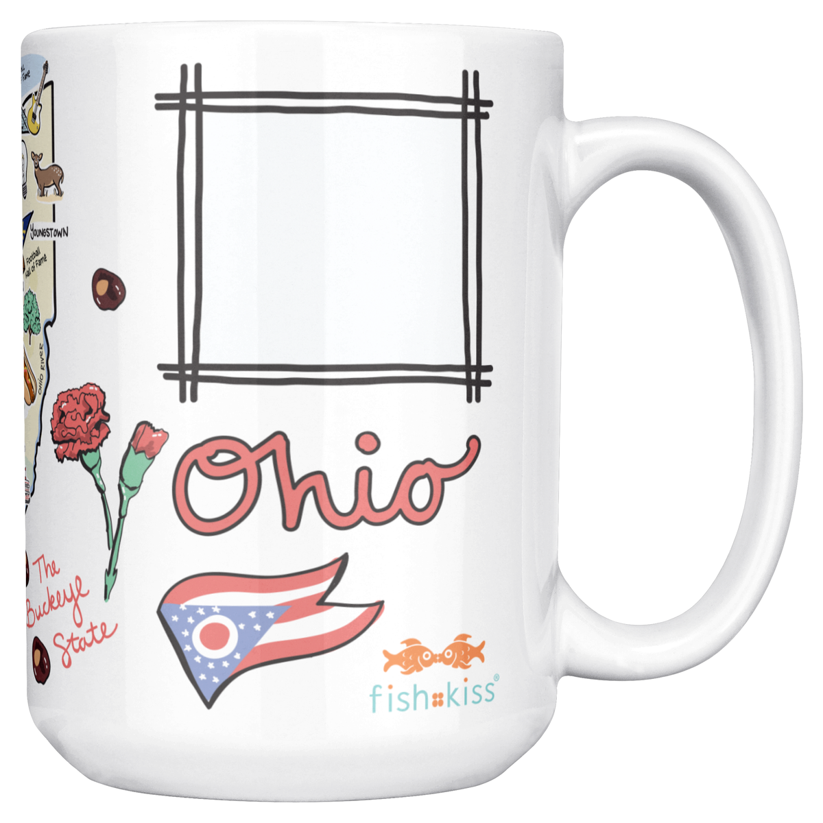Ohio 15oz White Mug