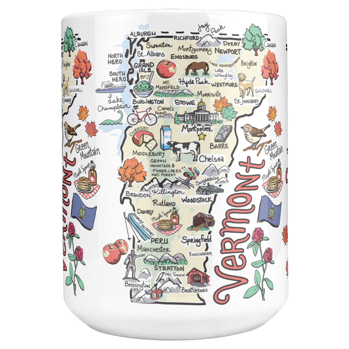 Vermont 15oz White Mug