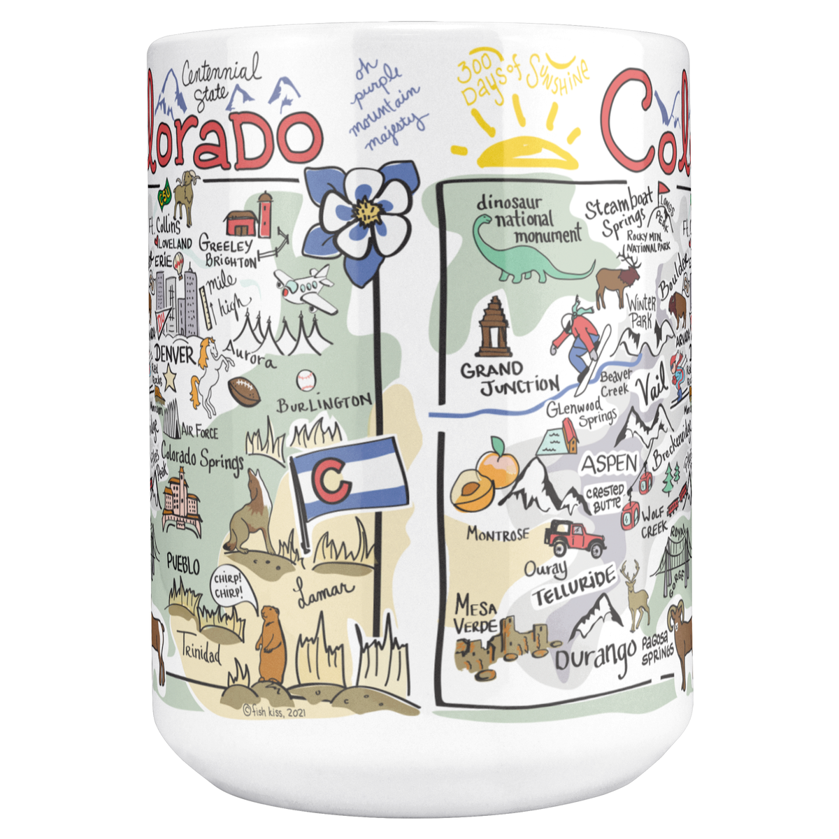 Colorado 15oz White Mug