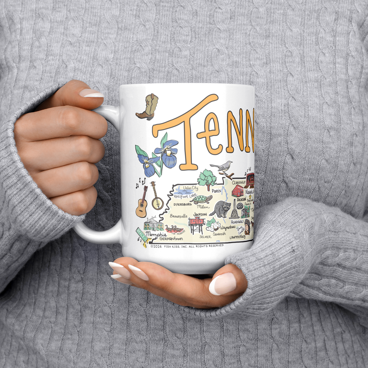 Tennessee 15oz White Mug